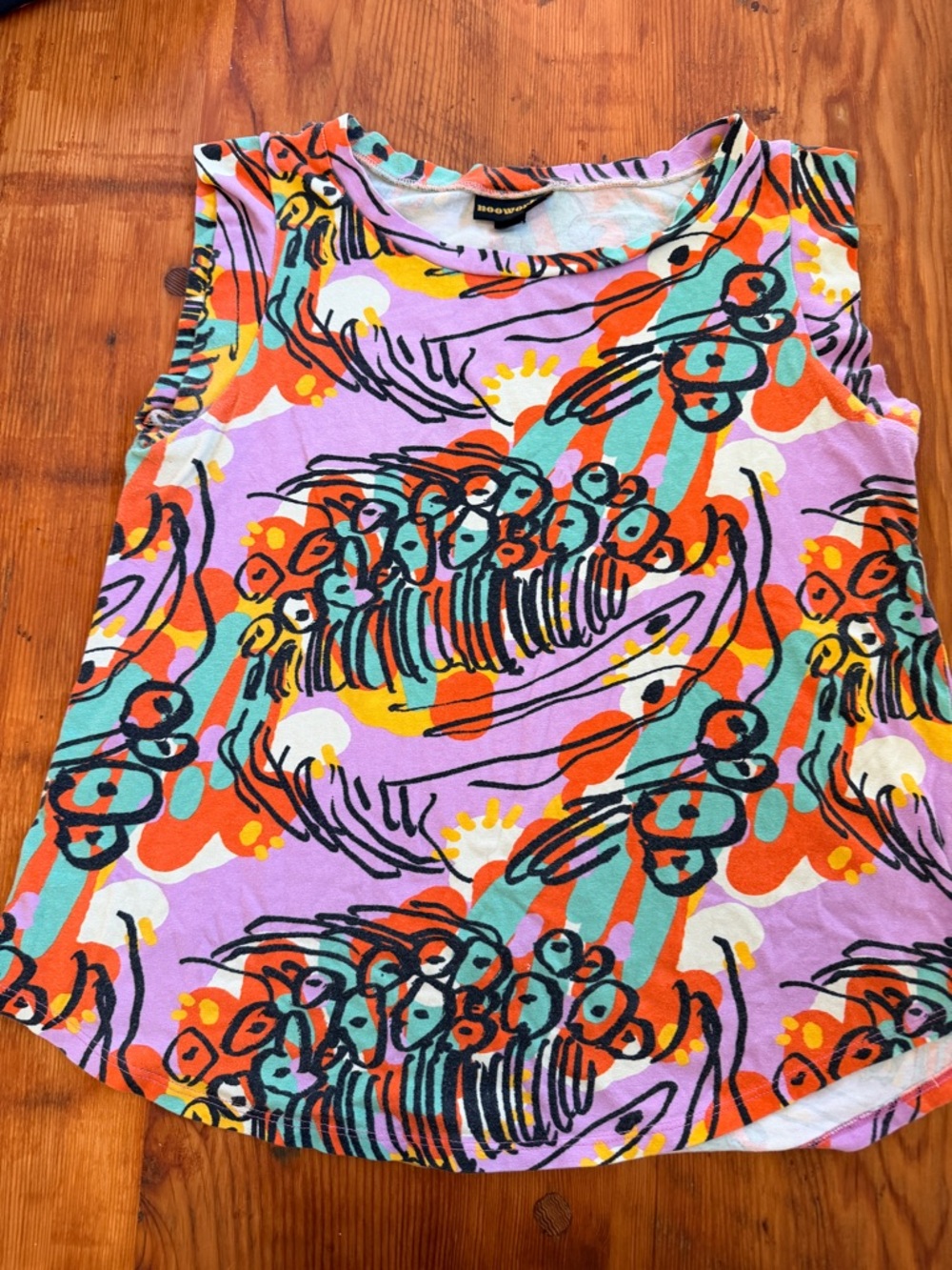 Nooworks Muscle Tee in Amoeba Print